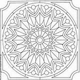 Islamic Coloring Pattern Pages Arabic Tiles Color Mandala Colouring Choose Board sketch template