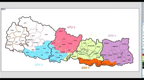 map nepal capital city share map
