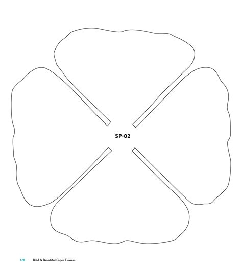 printable  paper flower petal templates related examples