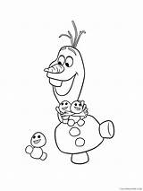 Olaf Coloring4free sketch template