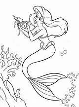 Coloring Disney Pages Ariel Princess Flower Mermaid Kids Princesses Dress Colouring Tattoo Holding Printable Frozen Print Tattooviral Library Clipart Popular sketch template