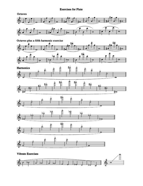 flute scales extended