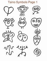 Taino Symbols Tainos Petroglyphs Petroglifos Indios Runes Viking Mayan sketch template