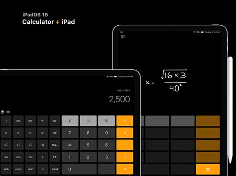 ipad calculator concept  chris walker  dribbble
