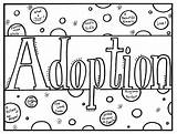 Adoption Coloring sketch template