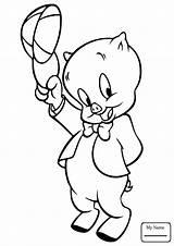Coloring Porky Pig Pages Looney Tunes Cartoon Elmer Fudd Drawing Speedy Marvin Printable Gonzales Martian Drawings Characters Baby Disney Sheets sketch template