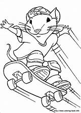 Stuart Little Coloring Pages Para Book Colorir Desenhos Printable Color Info Minion Desenho Online Sheets Clipart Skateboard Páginas Coloriage Pintar sketch template