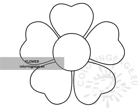 printable flower template coloring page