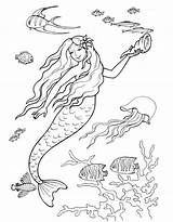 Coloring Mermaid Pages Mermaids Mako Detailed Fairy Printable Adults Princess Kids Library Clipart Cartoon Popular Realistic Getcoloringpages Coloringhome Malvina Hubpages sketch template