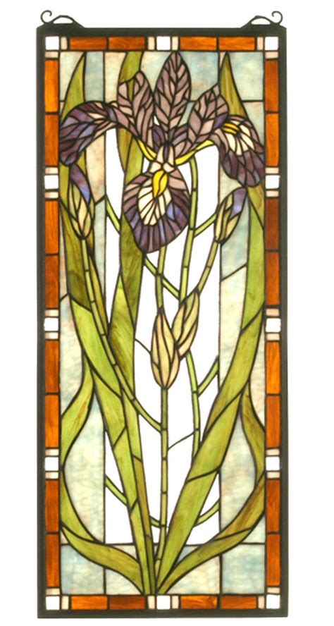 Iris Stained Glass Windows Stained Glass Glass Panels