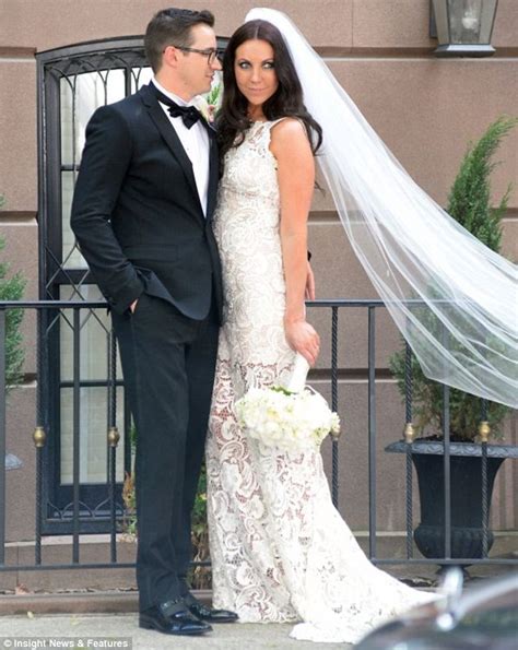 my kitchen rules chloe james stuns in sheer lace wedding