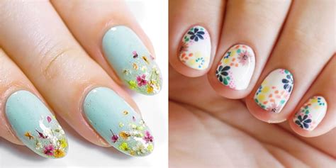 flower nail art design ideas easy floral manicures  spring