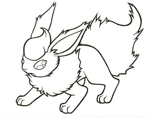 flareon coloring pages   educative printable