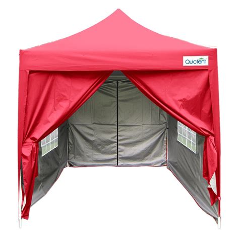 quictent silvox    pop  canopy tent red brandline