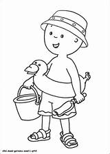 Coloring Caillou Pages Fun sketch template