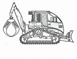 Coloring Construction Pages Equipment Excavator Printable Print Bulldozer Getcolorings Color Getdrawings sketch template