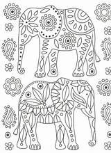 Elefant Mandala Elefanten Ausmalbilder Ausmalbild Bildern Tiere sketch template