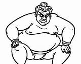 Sumo Wrestler Lutador Lottatore Furioso Kolorowanka Zawodnik Luchador Druku Acolore sketch template