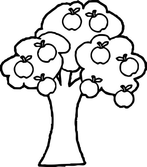 apple tree drawing  getdrawings
