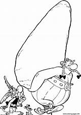 Asterix Obelix Coloring Pages Cartoon Printable Obelisk Carry Stone Big Kids Color Sheets Print Character Colorear Para Von Dibujos Menhir sketch template