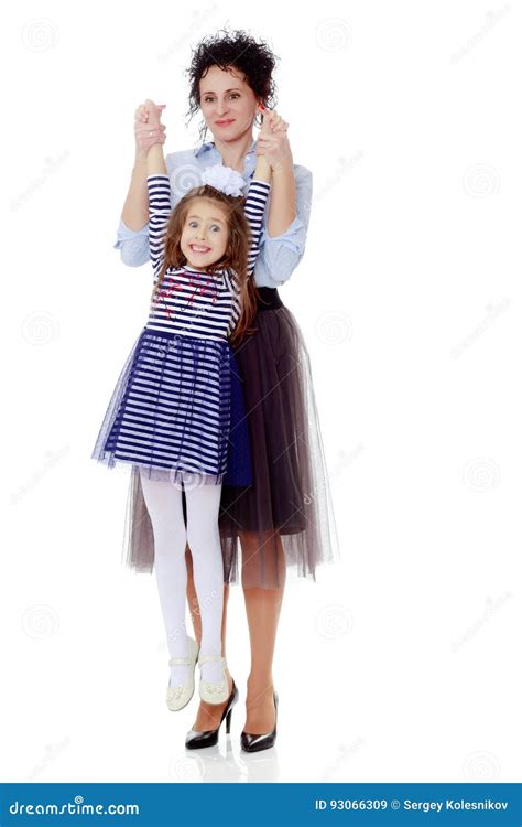 Mom Picked Up Her Daughter Stock Image Image Of Postprocessing