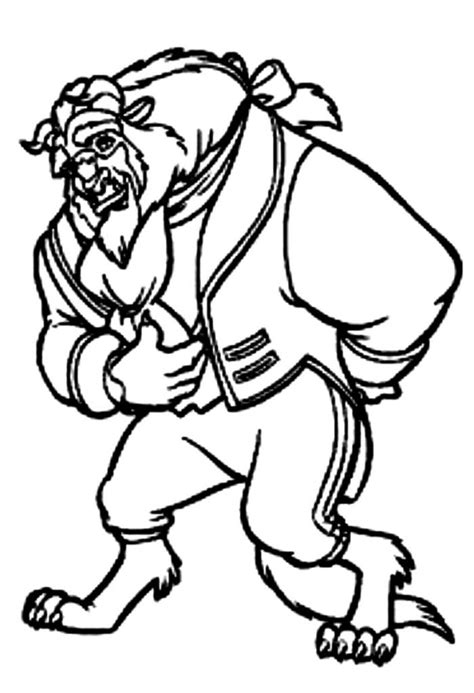 gaston  muscles beauty   beast coloring page princess