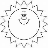 Outline Sun Sunshine Clipart Clip Cliparts Library sketch template