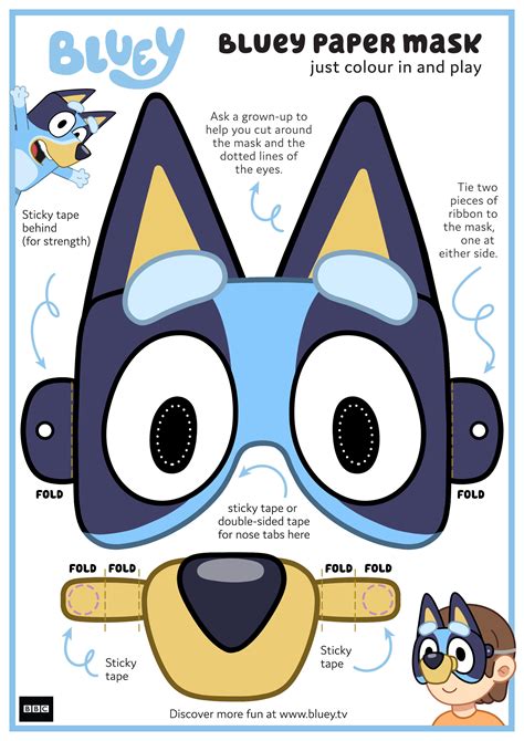 Bluey Face Template Portal Tutorials