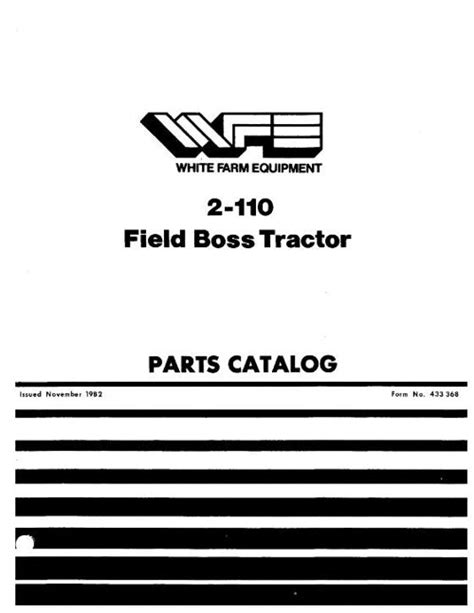 white   tractor parts catalog farm manuals fast