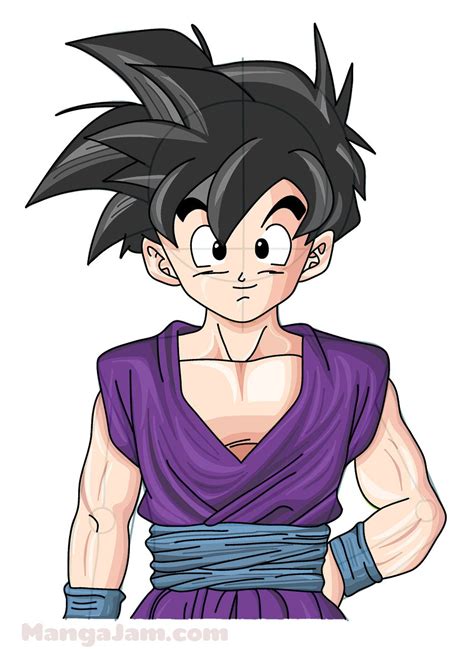 Let S Learn How To Draw Gohan From Dragon Ball Today Gohan Son