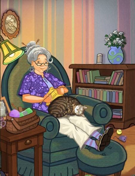 A Woman Sits And Reads A Book As A Cat Cuddles Up Upon Her Knee Cat