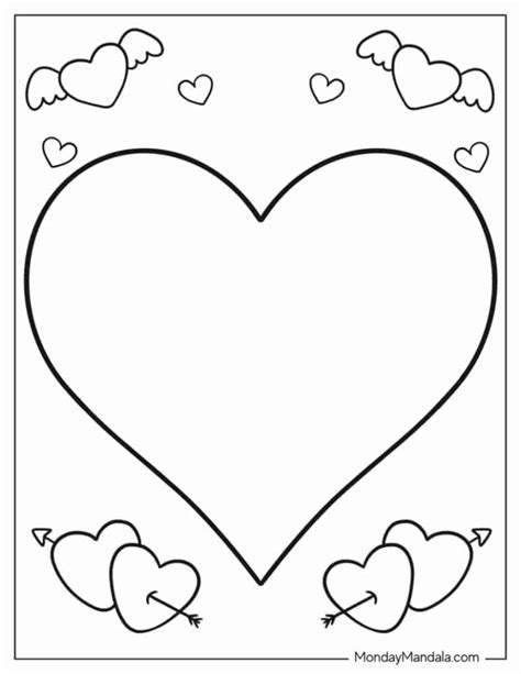share  newest heart coloring pages   print