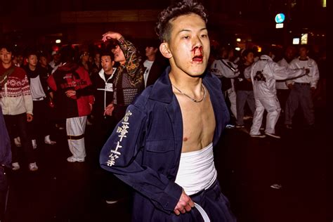 Photos One Japanese Motorcycle Gang’s Festive Police Riot