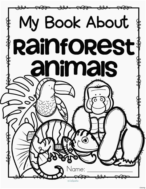 coloring pages jungle animals luxury awesome african rainforest