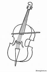 Muziekinstrumenten Instruments Kleurplaten Cello Tekening Contrabas Downloaden Viool Bezoeken Bestcoloringpagesforkids Afkomstig Uitprinten Musicals sketch template
