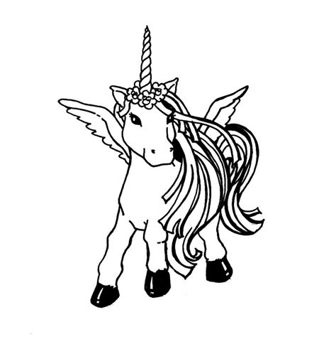 printable unicorn coloring pages  kids