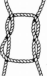Rope Clipart Knot Square Clip Transparent Library Vector Webstockreview Big sketch template