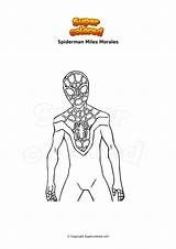 Morales Colorear Ausmalbild Venom Supercolored Maschera sketch template