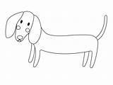 Dachshund Coloring sketch template