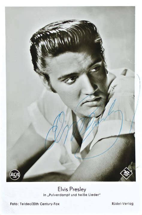 Lot Detail Elvis Presley Choice Vintage Signed 3 X 5 Postcard