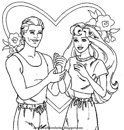 barbie coloring pages barbie  ken  print  color