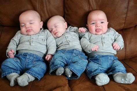million birth  identical triplets mirror