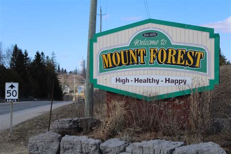 sign   times mount forest  longer high healthy happy guelph