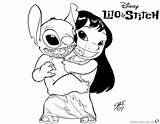 Stitch Lilo Coloring Pages Characters Printable Print Color Kids Online Getcolorings Getdrawings sketch template