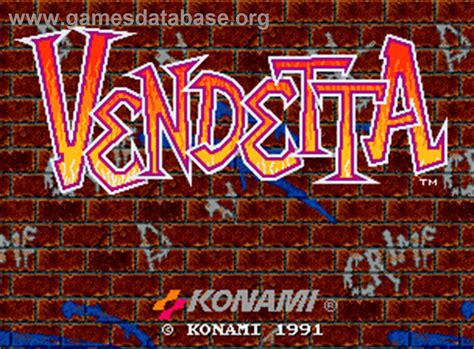 vendetta arcade artwork title screen