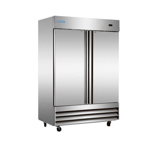 norpole  cu ft commercial refrigerator  stainless steel npr  home depot