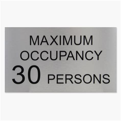 maximum occupancy acclaimsigns