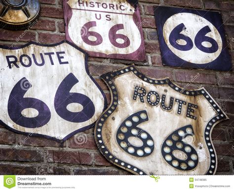 Route 66 Collection Stock Image Image Of Historical
