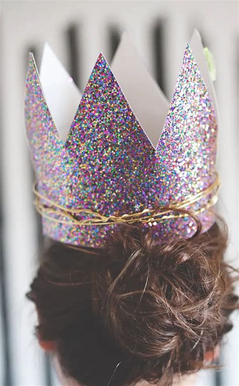 glitter twist birthday crowns  subtle revelry