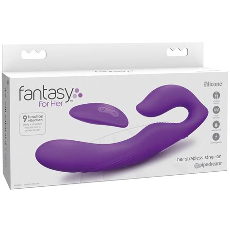 fantasy for her her ultimate strapless strap on purple